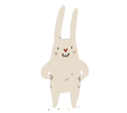 Ikona zajačika symbolizujúca netestovanie na zvieratách a vegánske zloženie.