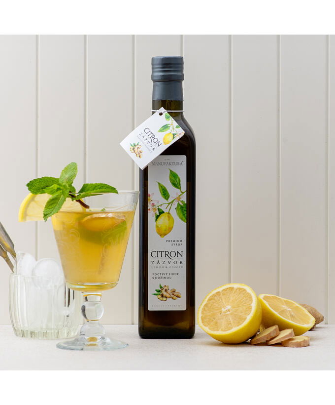 Poctivý sirup ZÁZVOR & CITRÓN