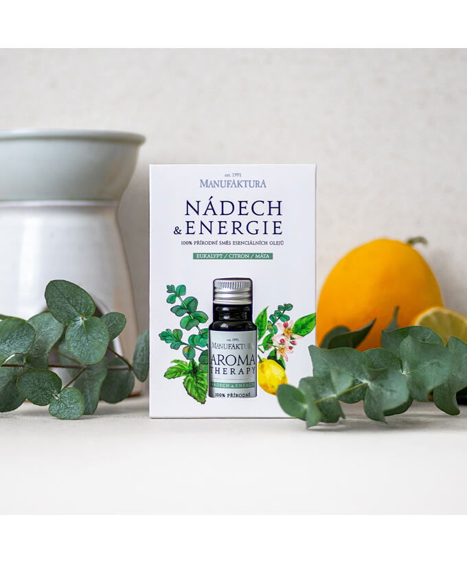 100 % prírodná zmes esenciálnych olejov NÁDYCH a ENERGIA