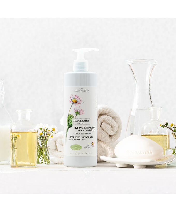 
Sprchový gél & šampón SEDMOKRÁSKA – rodinné balenie