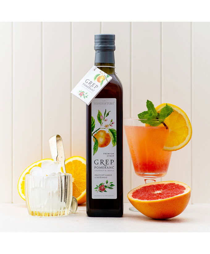 Poctivý sirup GREP & POMARANČ