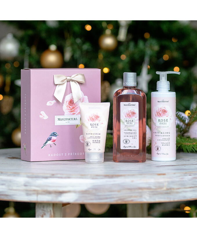 Darčeková sada REGENERAČNÁ starostlivosť o Telo & Ruky RUŽA