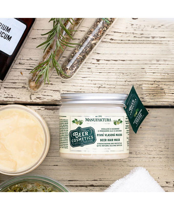 Posilňujúca vlasová maska Pivná kozmetika