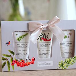 Darčeková sada TRIO ošetrujúcich krémov na ruky